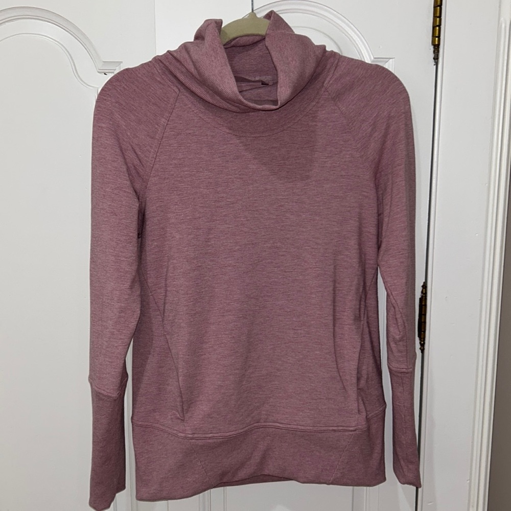 Pink Lululemon high neck sweater